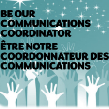BE OUR COMMUNICATIONS COORDINATOR